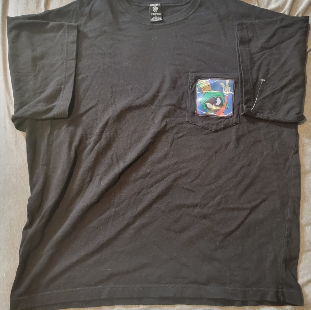 1995 Warner Bros Looney Tunes Marvin the Martian pocket tee sz Men's XL